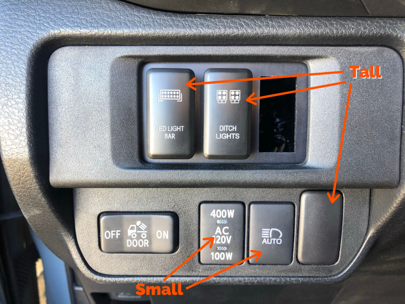 Load image into Gallery viewer, Small Style Toyota OEM Style "LED LIGHT BAR" Switch
