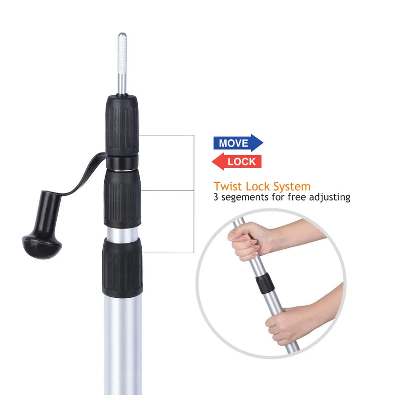 Load image into Gallery viewer, Aluminum Adjustable Telescoping Tarp Poles

