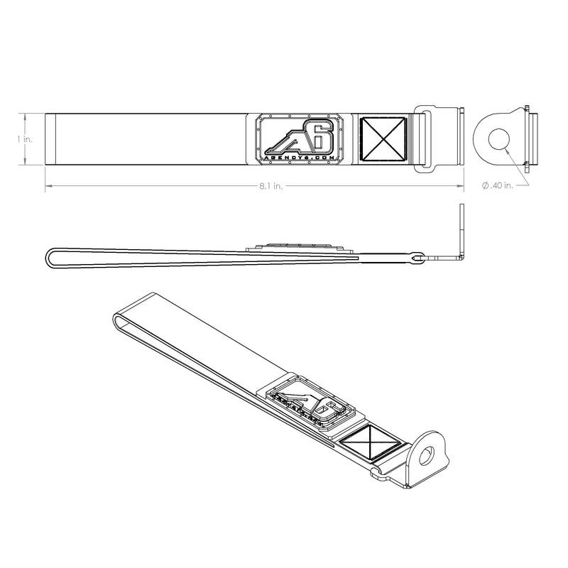 Load image into Gallery viewer, (5TH GEN) Toyota 4Runner Rear Lift Gate Hatch Pull Assist Strap (DIG GREY)
