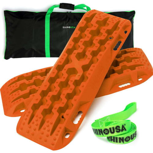 Rhino USA Recovery Traction Boards - Orange (Pair)