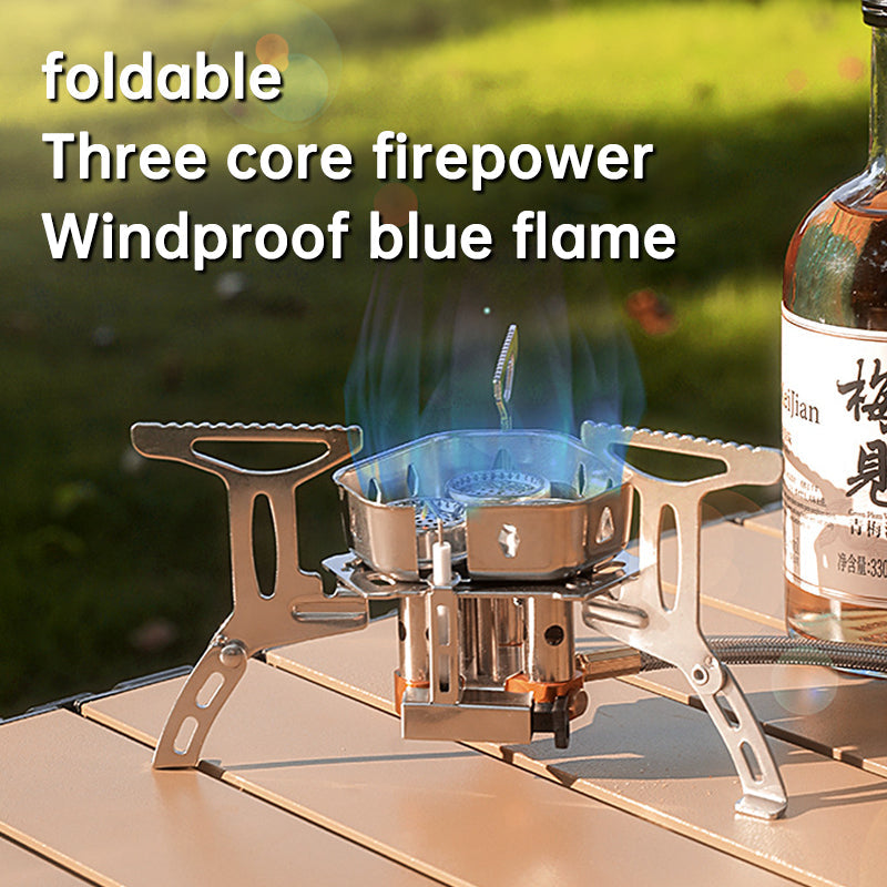 Load image into Gallery viewer, Design Camping Gas Stove Delicate Appearance Outdoor Hiking Portable Gas Stov
