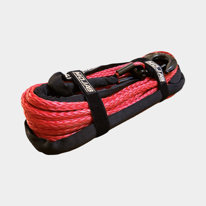 Load image into Gallery viewer, 3/8&#39;&#39; x 85&#39; Synthetic Winch Rope with Removeable forged winch hook
