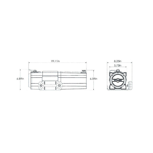 Superwinch S5500 Winch w/ Steel Wire Rope