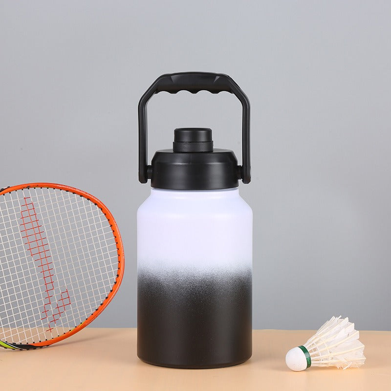 Load image into Gallery viewer, Double Wall Half Gallon Insulated Water Bottle Jug 64oz 128oz Stainless Steel Sports Water Flask with Handle

