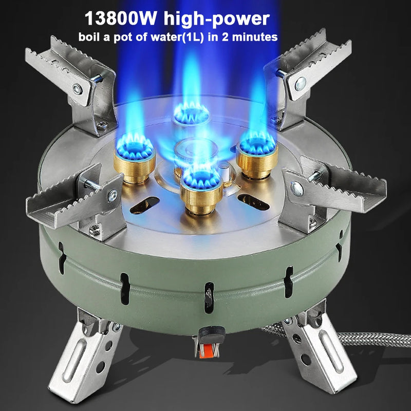 Load image into Gallery viewer, Outdoor Electronic Ignition Stoves High-Power Portable Foldable Adjustable Firepower Furnace Gasstove Camping Hiking
