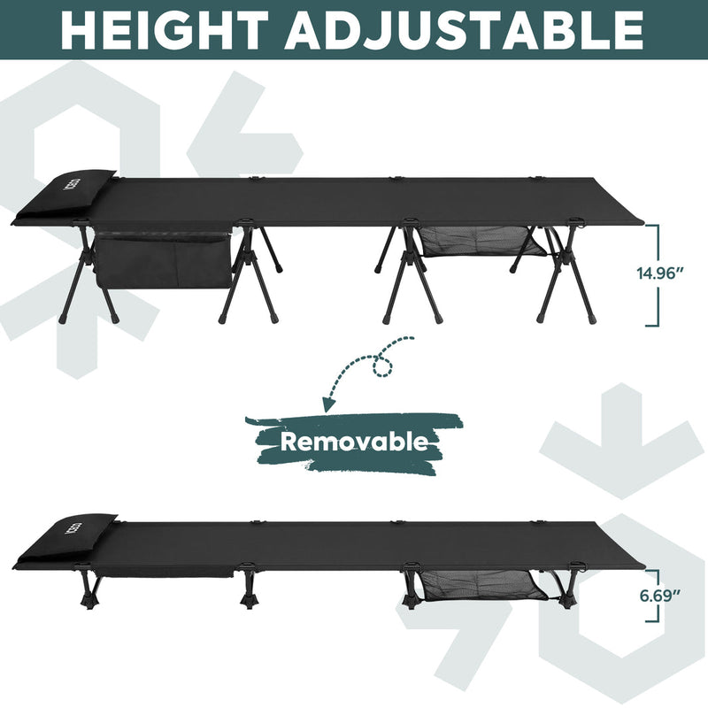 Load image into Gallery viewer, Camping Cot for Adults, Folding Cot, Portable Bed Sleeping Cot | ICECO
