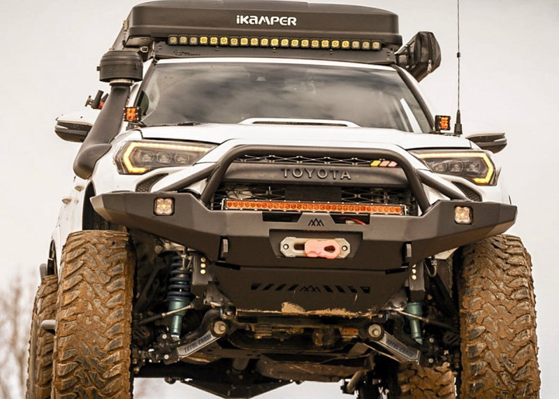 Load image into Gallery viewer, Toyota 4Runner 5th Gen (2010-2024) Hi-Lite Overland Front Bumper [PreRunner Bull Bar]
