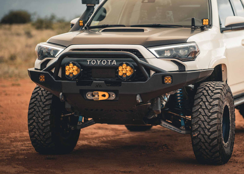 Load image into Gallery viewer, Toyota 4Runner 5th Gen (2010-2024) Hi-Lite Overland Front Bumper [PreRunner Bull Bar]
