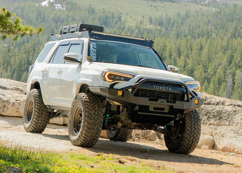 Load image into Gallery viewer, Toyota 4Runner 5th Gen (2010-2024) Hi-Lite Overland Front Bumper [PreRunner Bull Bar]

