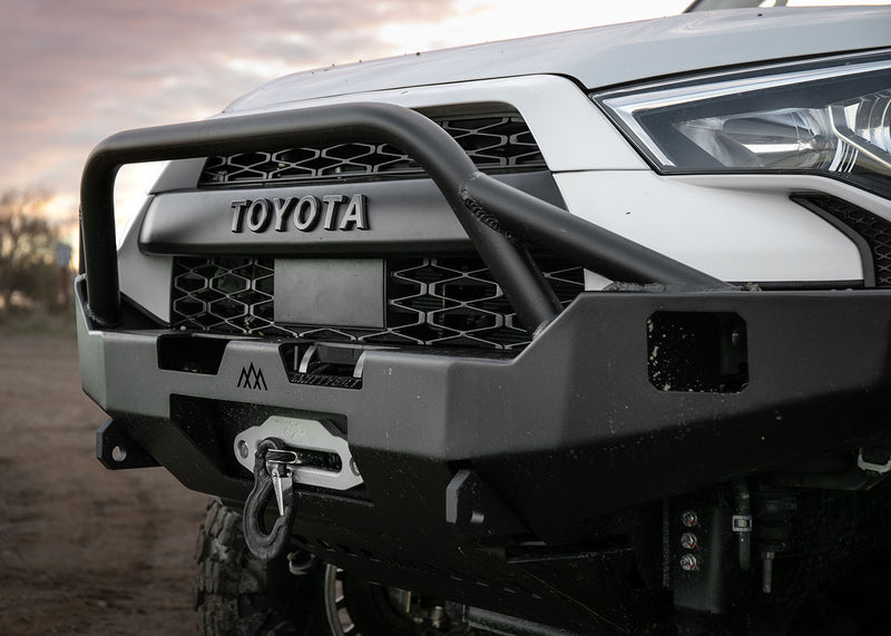 Load image into Gallery viewer, Toyota 4Runner 5th Gen (2010-2024) Hi-Lite Overland Front Bumper [PreRunner Bull Bar]
