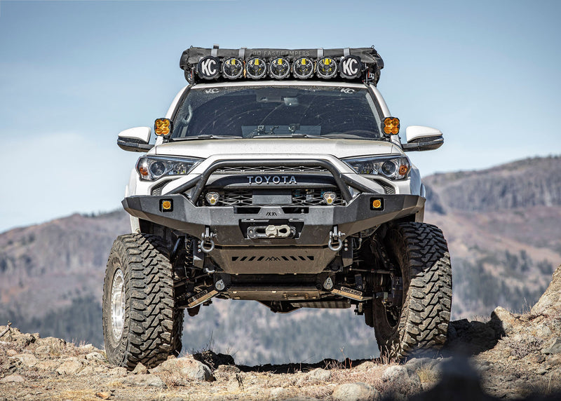 Load image into Gallery viewer, Toyota 4Runner 5th Gen (2010-2024) Hi-Lite Overland Front Bumper [PreRunner Bull Bar]
