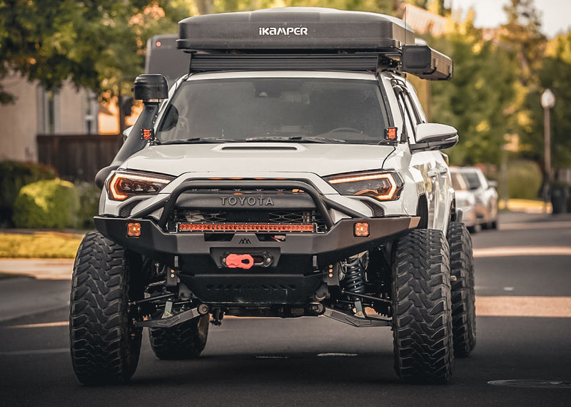 Load image into Gallery viewer, Toyota 4Runner 5th Gen (2010-2024) Hi-Lite Overland Front Bumper [PreRunner Bull Bar]

