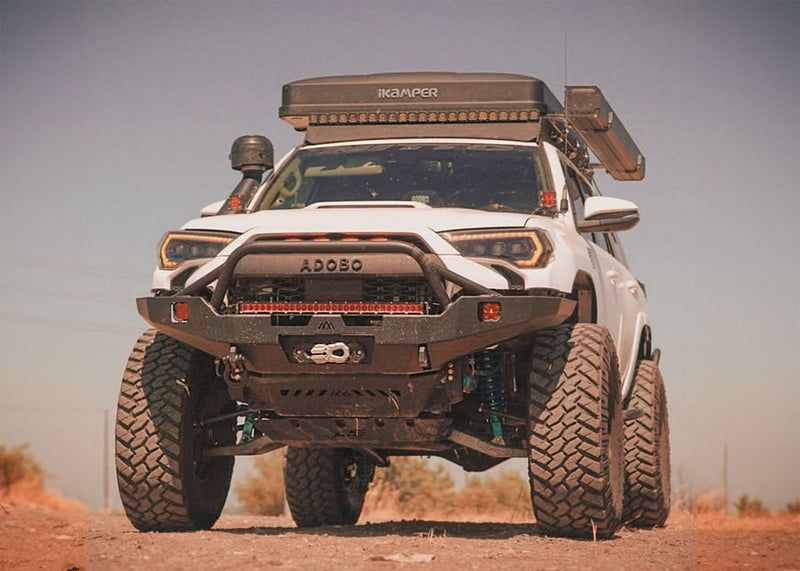 Load image into Gallery viewer, Toyota 4Runner 5th Gen (2010-2024) Hi-Lite Overland Front Bumper [PreRunner Bull Bar]
