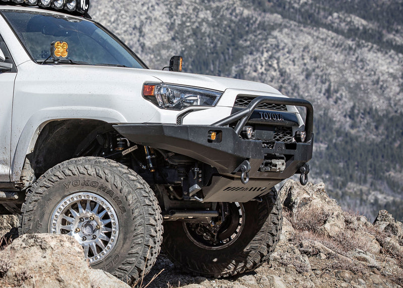 Load image into Gallery viewer, Toyota 4Runner 5th Gen (2010-2024) Hi-Lite Overland Front Bumper [PreRunner Bull Bar]
