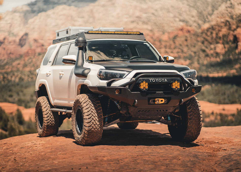 Load image into Gallery viewer, Toyota 4Runner 5th Gen (2010-2024) Hi-Lite Overland Front Bumper [PreRunner Bull Bar]
