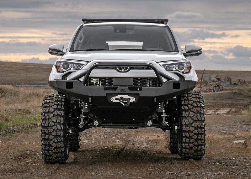 Load image into Gallery viewer, Toyota 4Runner 5th Gen (2010-2024) Hi-Lite Overland Front Bumper [PreRunner Bull Bar]
