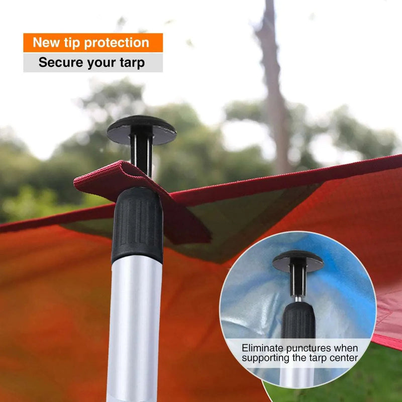 Load image into Gallery viewer, Aluminum Adjustable Telescoping Tarp Poles
