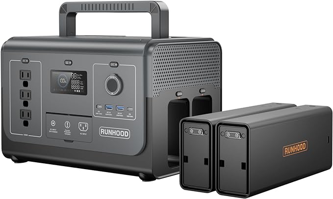 Load image into Gallery viewer, Runhood RALLYE 1200 PRO Power Station + 100W solar panel
