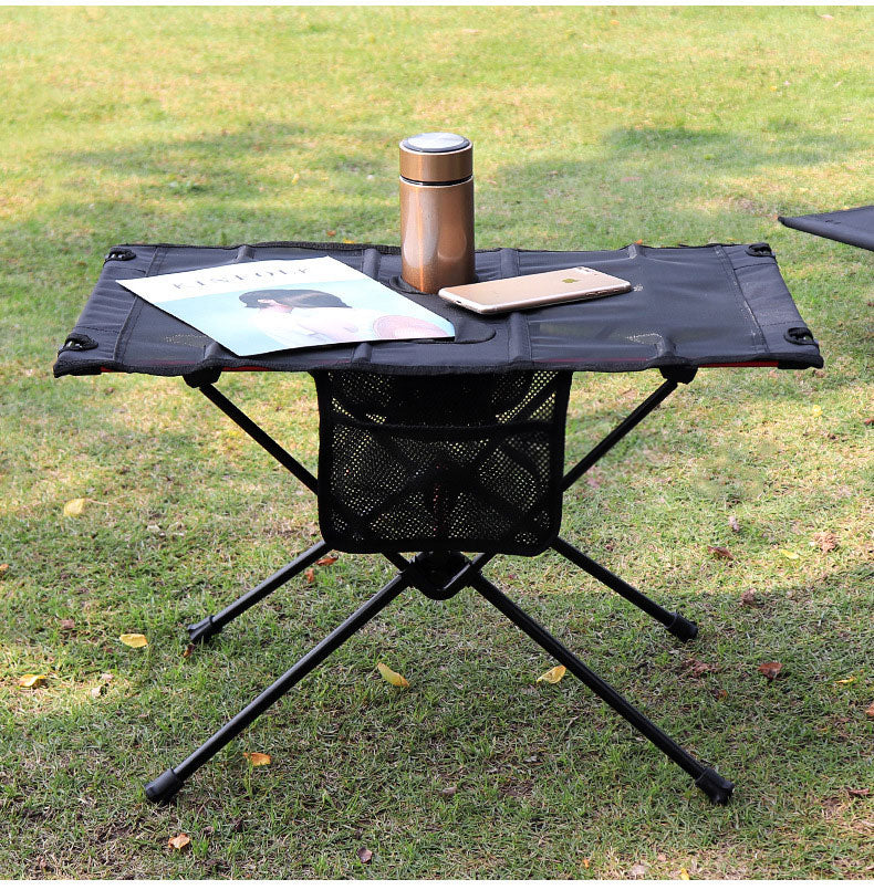 Load image into Gallery viewer, Ultra Light Folding Table Outdoor Camping Camping Car Portable Barbecue Picnic Cup Hole Mobile Phone Bag Small Table
