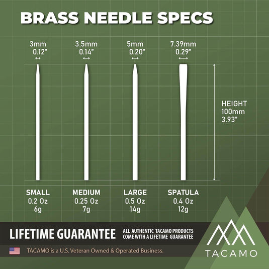 7-Piece Professional Brass Paracord FIDS Set