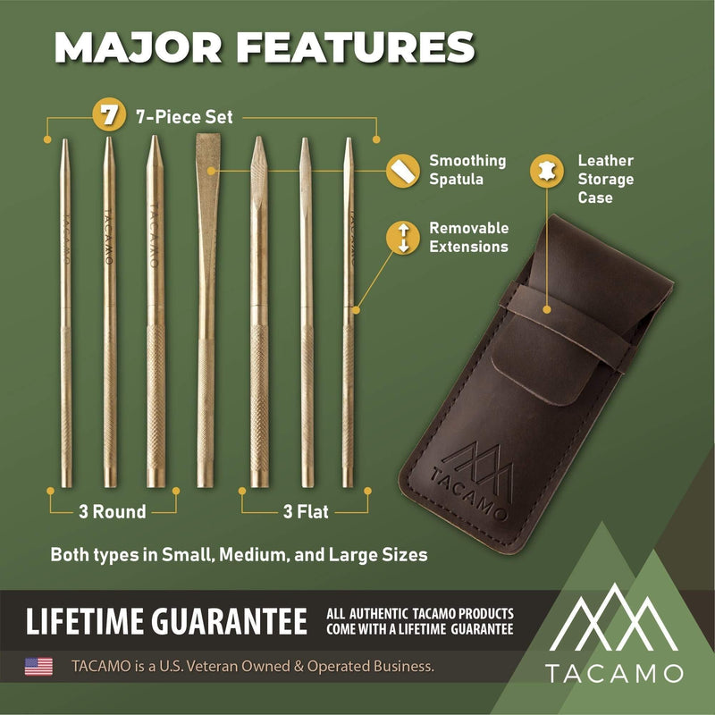 Load image into Gallery viewer, 7-Piece Professional Brass Paracord FIDS Set
