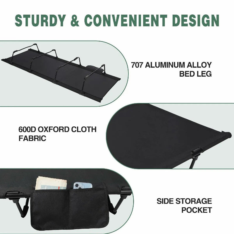 Load image into Gallery viewer, Ultralight Camping Cot for sleeping
