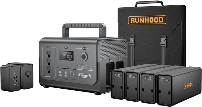 Load image into Gallery viewer, Runhood RALLYE 1200 PRO Power Station + 200W solar panel
