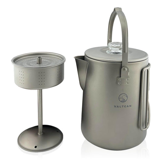 Titanium Coffee Percolator Taste Coffee, Not Metal · 1.5L · 6 Cups · 395g Ultralight