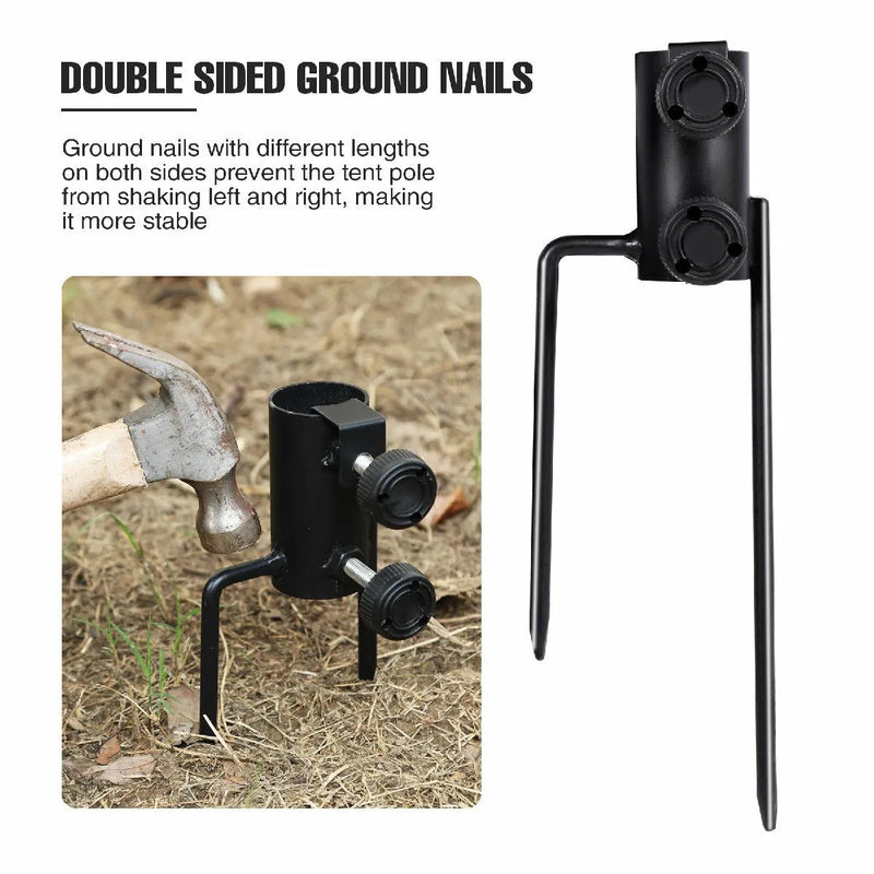 Load image into Gallery viewer, 2 Pack Camping Tent Rod Holder with Stakes
