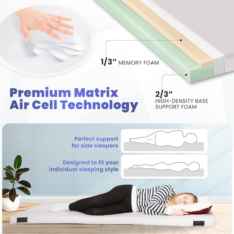 Load image into Gallery viewer, Matrix Air-Cell Memory Foam Camping Mattress
