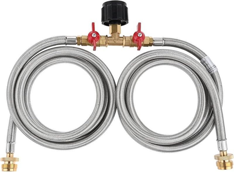 Load image into Gallery viewer, Propane Two Way Y Splitter Adapter Hose
