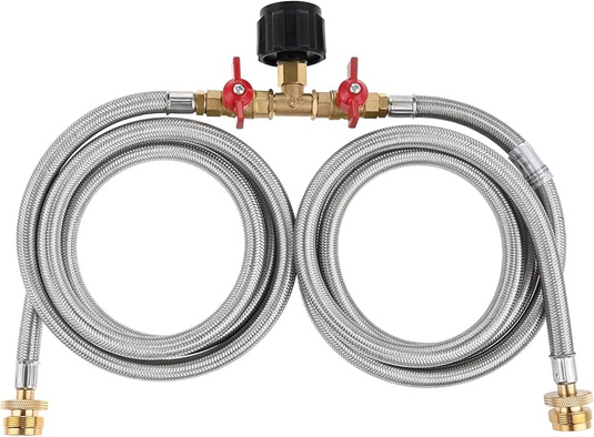 Propane Two Way Y Splitter Adapter Hose