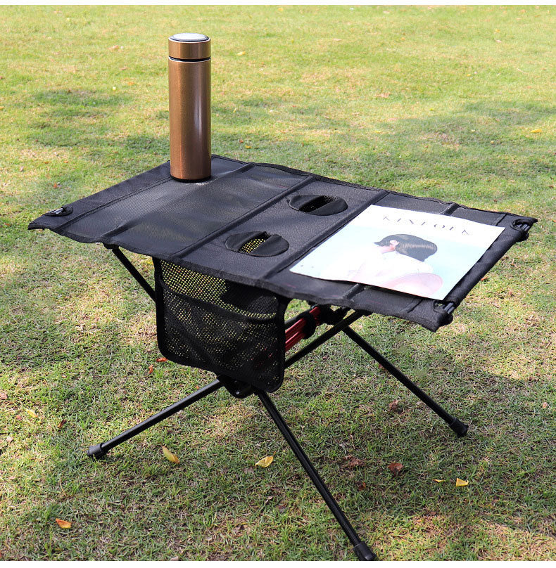 Load image into Gallery viewer, Ultra Light Folding Table Outdoor Camping Camping Car Portable Barbecue Picnic Cup Hole Mobile Phone Bag Small Table
