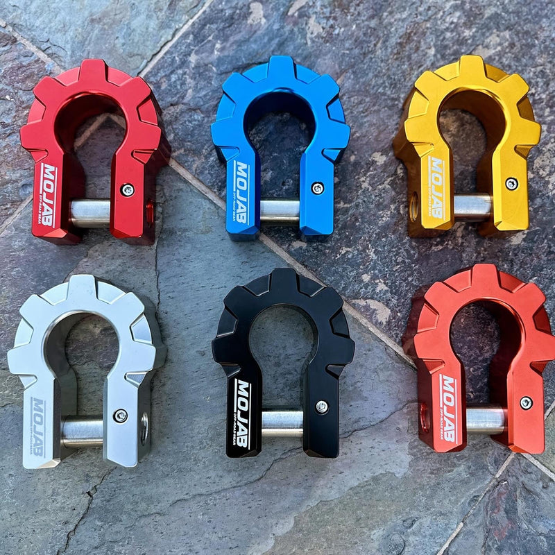 Load image into Gallery viewer, 3/4&#39;&#39; Extreme duty Aluminum D-Shackle set (9T) (LIFETIME WARRANTY*)
