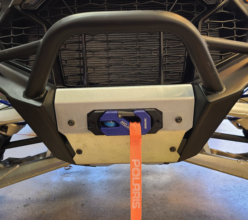 Load image into Gallery viewer, Side By Side / UTV Aluminum Recessed Winch Shackle with Fairlead Kit, closed latch (LIFE TIME WARRANTY*)
