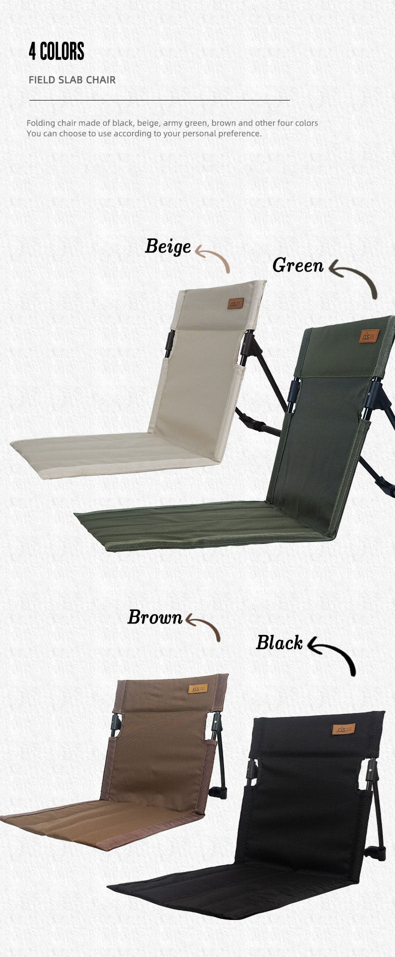 Load image into Gallery viewer, Outdoor camping backrest cushion chair portable folding chair tent leisure chair balcony park lawn picnic chair
