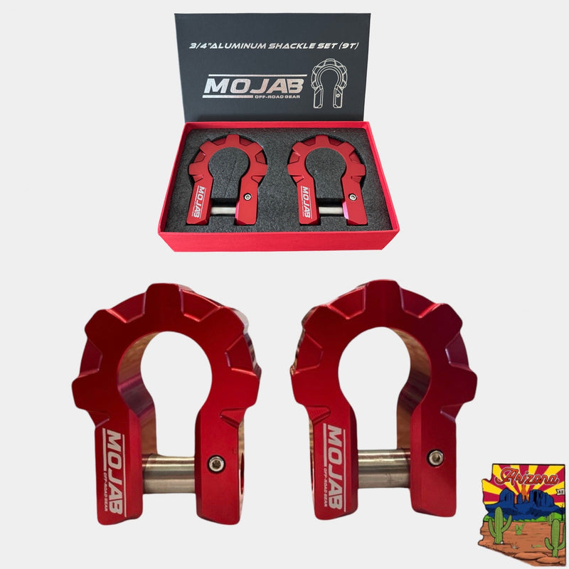 Load image into Gallery viewer, 3/4&#39;&#39; Extreme duty Aluminum D-Shackle set (9T) (LIFETIME WARRANTY*)
