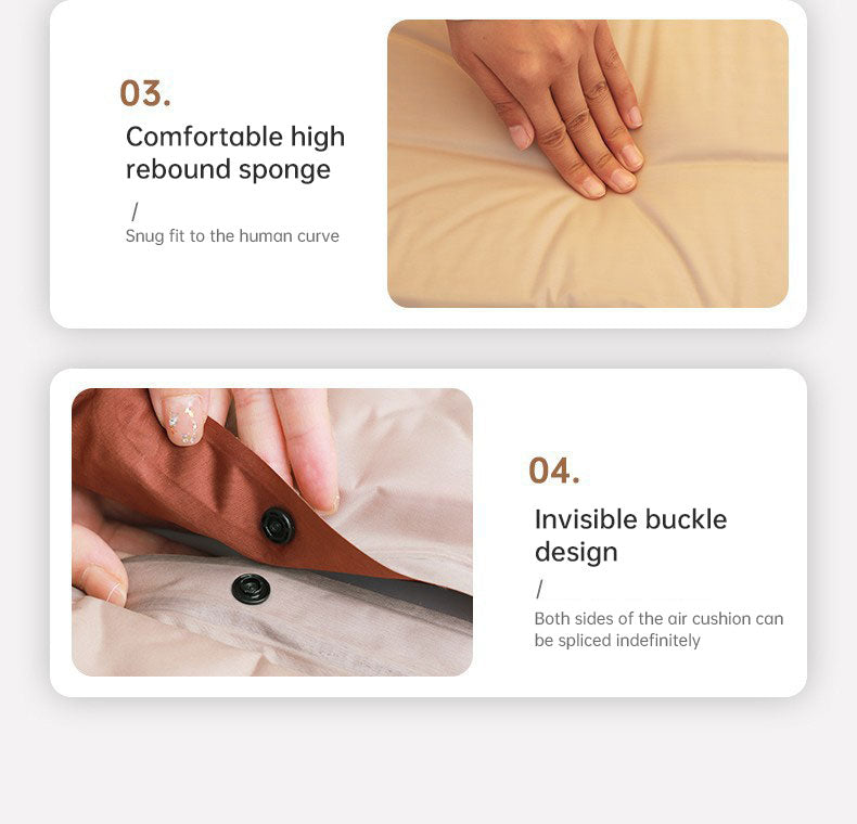 Load image into Gallery viewer, Product camouflage Can Be Spliced Self Inflating Cushion Air Mattress Camping Mat With Pillow
