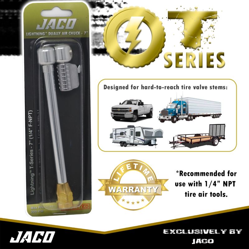 Load image into Gallery viewer, Lightning™ T-Series Tire Air Chuck | Open Flow, 1/4&quot; F-NPT
