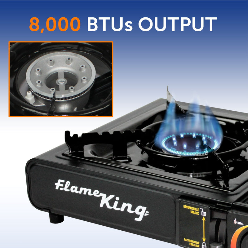 Load image into Gallery viewer, Flame King Portable Butane &amp; Propane Gas Stove with Single Burner

