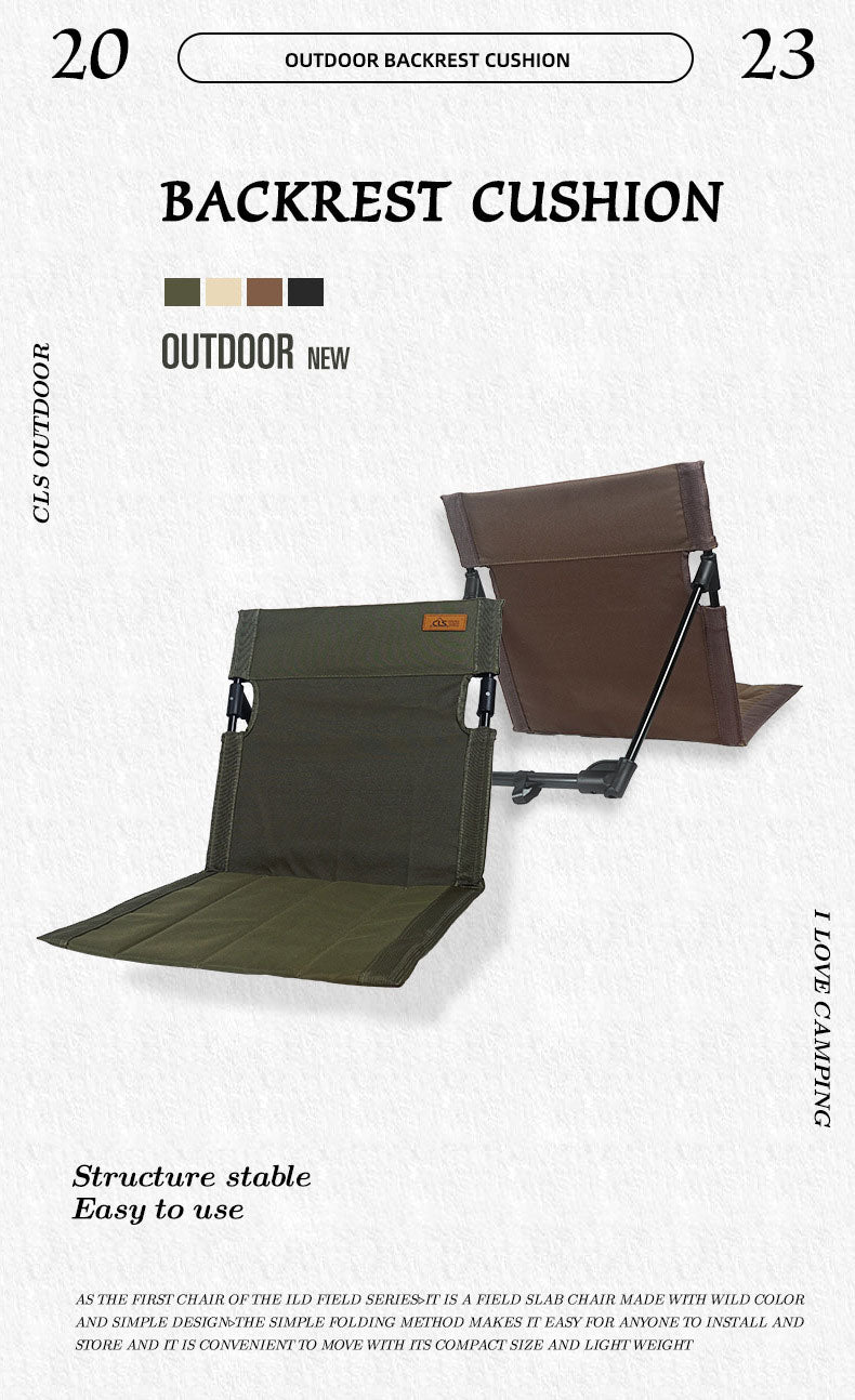 Load image into Gallery viewer, Outdoor camping backrest cushion chair portable folding chair tent leisure chair balcony park lawn picnic chair
