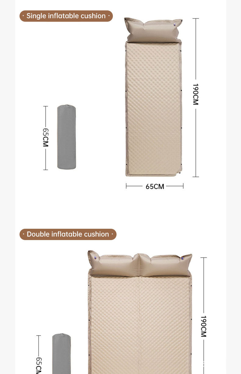 Load image into Gallery viewer, Product camouflage Can Be Spliced Self Inflating Cushion Air Mattress Camping Mat With Pillow
