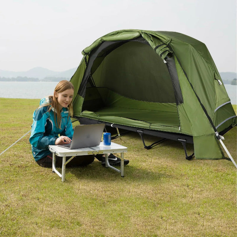 Load image into Gallery viewer, Ultralight Camping Cot for sleeping
