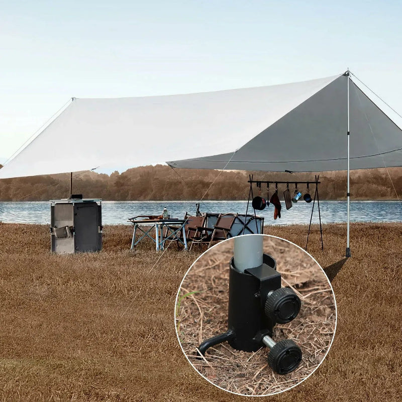 Load image into Gallery viewer, 2 Pack Camping Tent Rod Holder with Stakes
