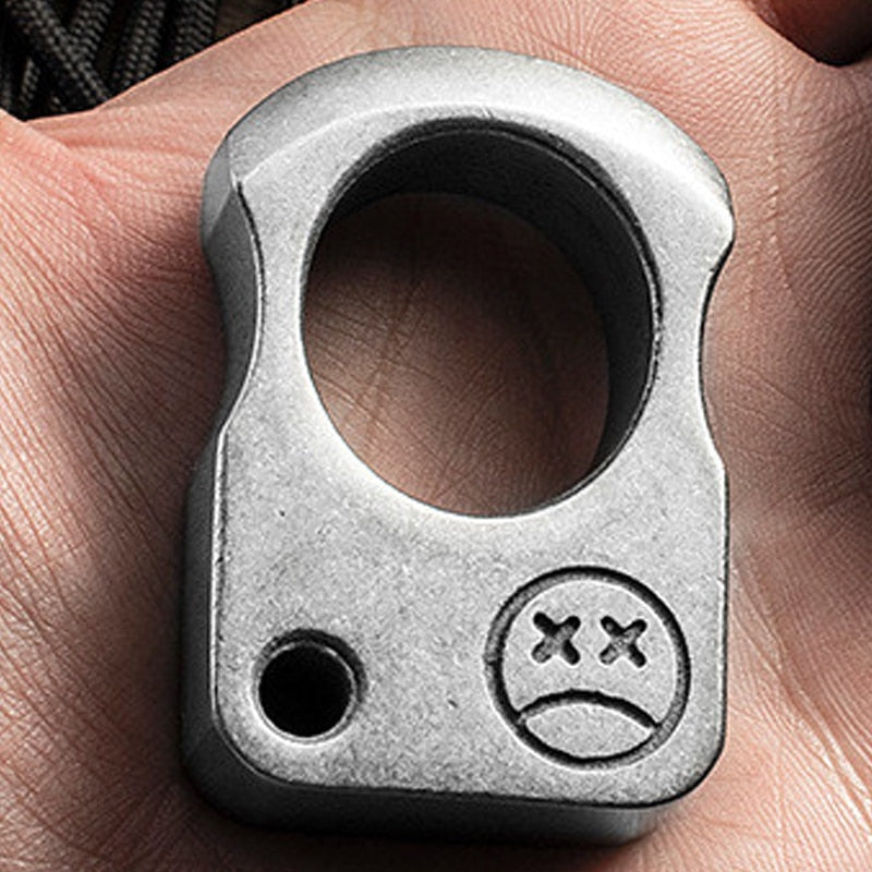 Load image into Gallery viewer, Alloy Steel Outdoor Survival Tool EDC Tactical Tool Multifunctional Ring Pendant Ring Pendant Window Breaker Titanium Edc
