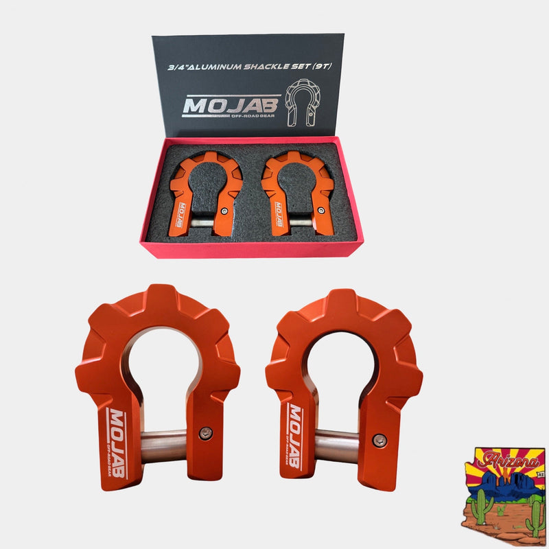 Load image into Gallery viewer, 3/4&#39;&#39; Extreme duty Aluminum D-Shackle set (9T) (LIFETIME WARRANTY*)
