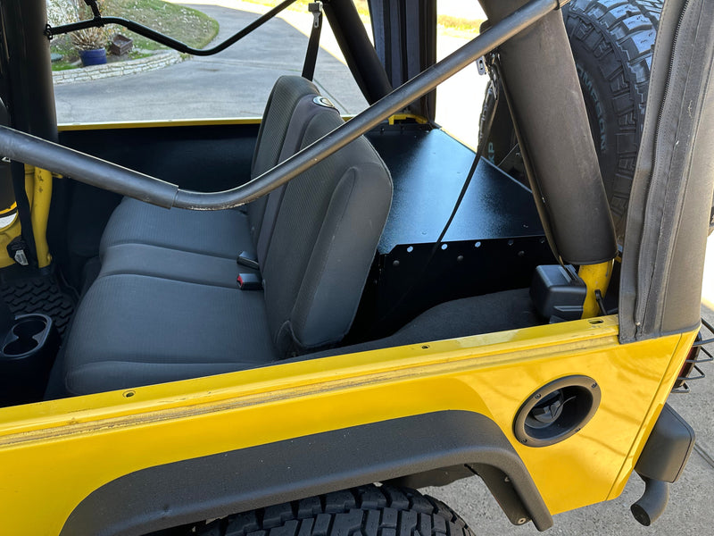Load image into Gallery viewer, Ridgeback Jeep Security Enclosure - LJ Basic (Rear Seat Installed)
