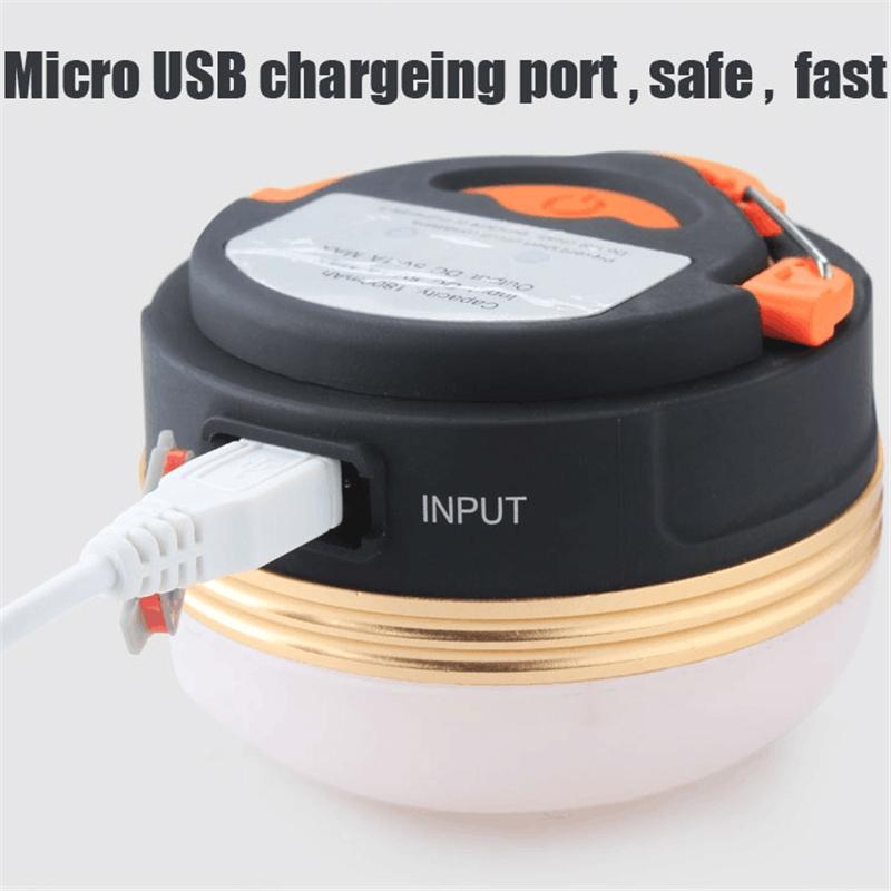 Load image into Gallery viewer, Mini Portable Camping Lights 3W LED Waterproof Tents Lamp Night Hanging lamp USB Rechargeable
