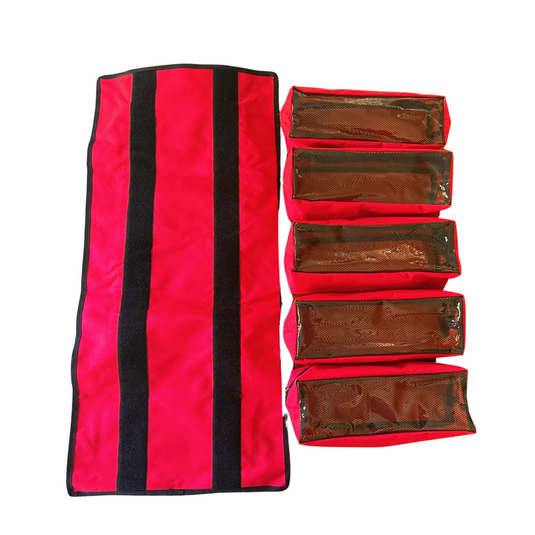 Large Canvas Tool organizer bag with 5 removeable pouches