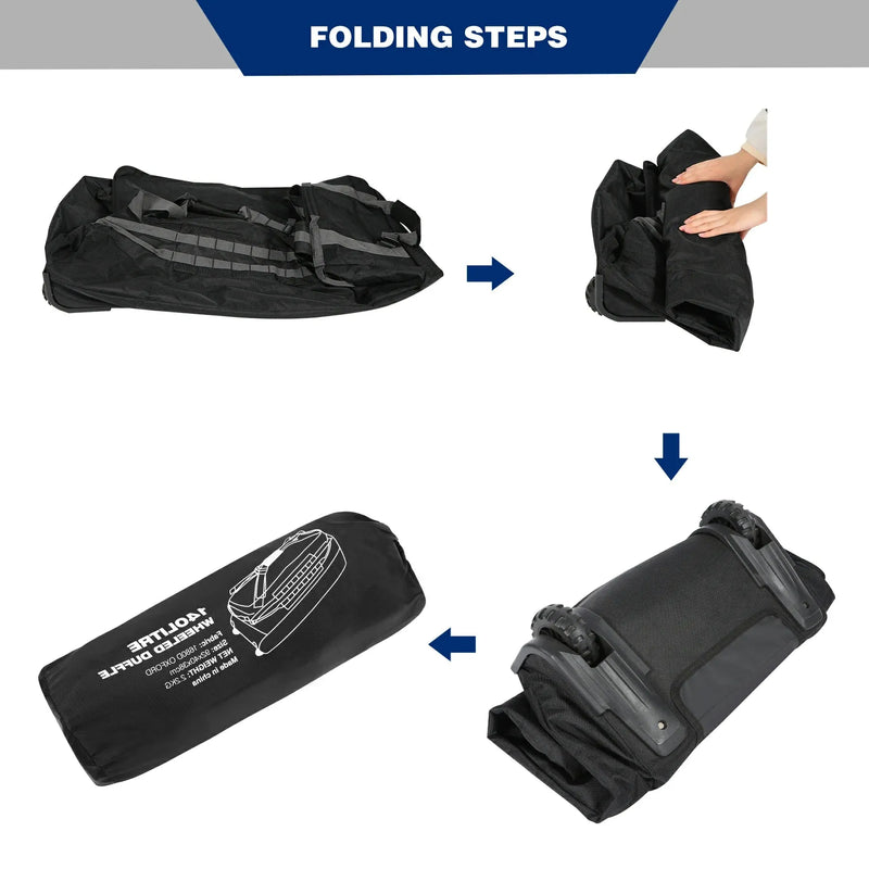 Load image into Gallery viewer, Large Duffle Bag with Wheels and Backpack Straps 100/120/140L
